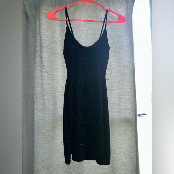 Shine Through Glitter Mini Dress - Picture 1 of 3